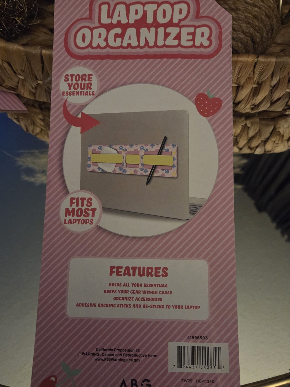 Cute Coquette Laptop Organizer | Kawaii Floral Tech Accessory Holder NWT - Picture 7 of 7